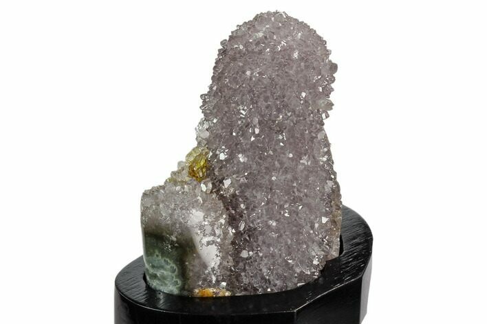 Tall, Amethyst Stalactite Formation With Wood Base - Uruguay #121392